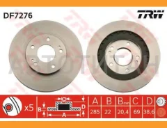 ���� ��������� �������� Mitsubishi Pajero Pinin 1.8/1.8GDi/2.0GDi 10.99 DF7276 DF7276 ����