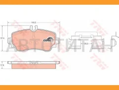 ������� ����. ���. Mercedes W168 140/160/D170/D/190/210 7/97-8/04 23070, 32298, 8DB355018281, 8DB355018311, 13047027762, 13046028332, 13046027762, 130...