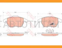 ������� ����. ���. Citroen C4 2.0D 11/04- Peugeot 307 2.0/D 10/03- GDB1605 ����