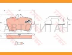 ������� ����. ���. Mercedes W169 1.6-2.0/CDI 09/04-/ W245 1.5/1.7 03/05- GDB1630 ����