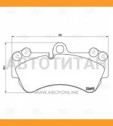 ������� ��������� VW Touareg (02-) ����. �����. �/� Brembo 190x99�� PF4373 ����