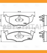 ������� ����. ��� �/� Skoda Fabia (99-) �/� Akebono ����. �����. | ����� ����/��� | PF4375 ����