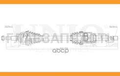 ������ � ����� �������� ������ Renault Megane II 02-, Scenic II 03-, Grand Scenic II 04- (����) CVJ10091 ����