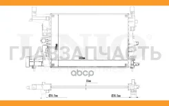 �������� ���������� ��������� Chevrolet Cruze (J300/305/308) 09-, Opel Astra J 09-, Zafira B, C 11- RAD10014 ����