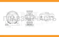 ����� ��������� �������� Mitsubishi Outlander II 06-, Lancer VIII 08-, Peugeot 4007 07- RMP15158 ����