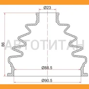 ������� ���� �������� Volkswagen Passat 98- (2 ������. ������) C1163 ����