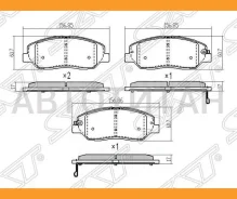 ������� ��������� (�������) Hyundai Santa Fe 05-21 / Kia Sorento 09-21 / Hyundai Genesis 08-14 / Gra, �������� ST581012BA10 ����