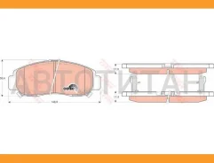������� ����. ���. Honda Accord VIII 2.0 02/03- Civic 1.8 09/05-09/05 FR-V 01/07- Stream 1.7/2.0 05/01-, ������ �������� BD3411, HN445, HN465, HN509...