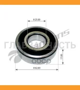 ��������� ��������� �������� d25xd62x17mm RVI Premium/Kerax 100618 ����
