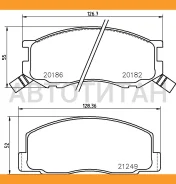 ������� ����. T. Liteace, Townace Noah #R4#, #R5# 96- Front (PF1216) Nisshin Nisshinbo NP1078, �������� NP1078 ����