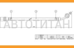 ����� ��������� ������ (�������) (����. �������) Toyota LAND Cruiser/Prado 90-98 �2 LH, ����� ST9094702615 ����