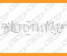 ������ � ����� FR RH Toyota Corona ST190 92-96/ Caldina 3SFE 2WD 92-01 /Ipsum SXM10 96-01 SAT TO5191, ������ �������� TO5191 ����