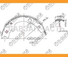 ��������� ������� /������� ������� �������� 4 �� /TI-GUAR ��� Toyota WISH, Caldina, IST, Corolla ZZE123 /Lifan Solano 2008-2013; TG-4299 0449505040 46...