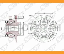 ��������� ���� ����� Nissan Qashqai J10E 06-/X-Trail J31 07-/Rogue S35 07- SAT ST40202JG000 ST40202JG000 ����