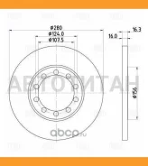 ���� ����. ��� � � Ford Transit (06-) ���. d280 thk16 PCD-5 124 (DF 105104) BN1023, 61489AP, 297995, BS8366, BS8366C, TB218156, MBC035020, 5288, BMBD5...