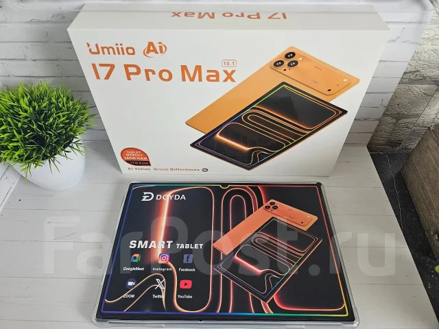 ������� � ����������� Umiio i17 Pro Max. 10.1 ������, ������ 16 �� ����