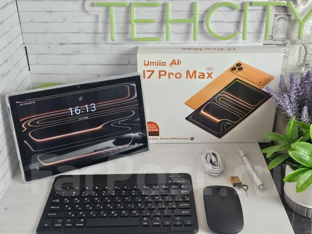 ������� � ����������� Umiio i17 Pro Max. 10.1 ������, ������ 16 �� ����