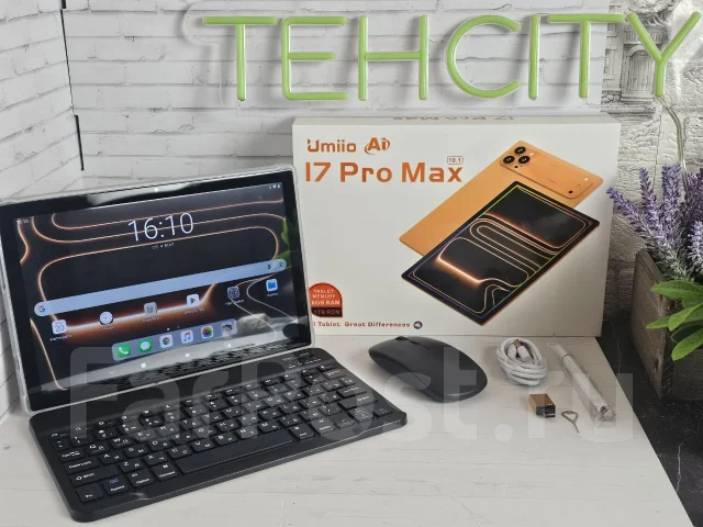 ������� � ����������� Umiio i17 Pro Max. 10.1 ������, ������ 16 �� ����