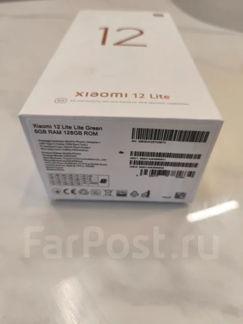 Xiaomi 12 Lite. �/�, 128 ��, ���������, 3G, 4G LTE, 5G, Dual-SIM ����