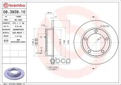 ���� ��������� 08.3939.10 FR (272�11) Brembo ���. 08393910, ������ �������� 08393910 ����