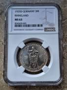 3 ����� 1925 ��� D. 1000-����� ��������. ������. MS63 NGC. �������� ����