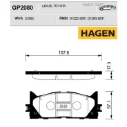 ������� �������� Toyota Camry V30/V40/V50 GP2080 Sangsin Brake GP2080 GP2080 ����