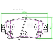 ������� ����. ��� �/� Mercedes G (W463) (97-)/S (W221) (05-) ����. �����. �/� Brembo (PF 2224) PF2224 ����
