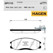 ������� ��������� Hyundai H-1/Santa FE/Trajet/Ssangyong Rexton 01- �������� Sangsin Brake GP1115 GP1115 ����