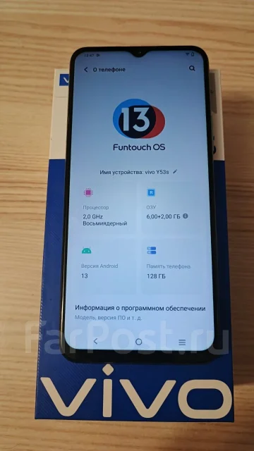 Vivo Y53s. �/�, 128 ��, �����, 4G LTE ����