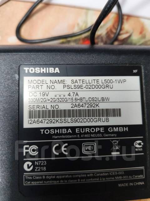 Toshiba Satellite L500-1WP. ��� 4 �� ����