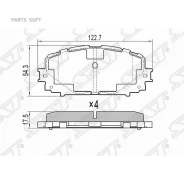 ������� ��������� (�������) Toyota Corolla (E180) 12-19 / Corolla Fielder 12- SAT ST0446552270, �������� ST0446552270 ����
