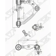����� �������� Toyota Hiace 04-20 / Regius Ace 04-20 (������/ �������/ ������) SAT ST4806629215, ������ �������� ST4806629215 ����