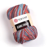 ����� ����� YarnArt Jeans Crazy 55% ������/45% ���������, 50�/160� �8214 ����������/�������/������� ����