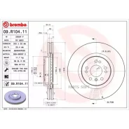 ���� ��������� ��������! MB W164/W251 3.5/3.0CDi 05 Brembo 09R10411 09. R104.11 Brembo 09R10411 09R10411 ����