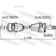 ������ �������� ����� 27�716�30 Febest 2214JF20LH Febest 2214JF20LH 2214JF20LH ����
