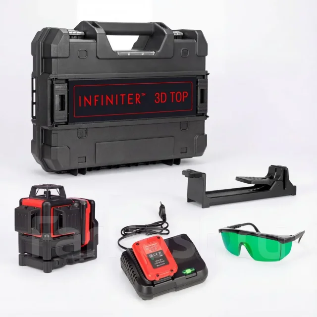 Лазерный нивелир Infiniter 3D TOP 30м. 12 лучей. 360г. 1-2-356, новый ...