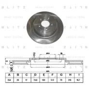 ���� ��������� ������ Range Rover III (LM) 2002 354x20x75mm [178Blitzbs0285] BS0285 ����