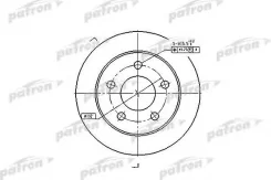 ���� ��������� ������ AUDI A6 C5 97 245x10x5 [178Patronpbd4038] PBD4038 ����