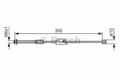 ���� ����������� ������� ����������� FORD Fiesta (01-07)/ Fusion (02) 300�� [178Bosch1987482132] 1987482132 ����