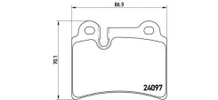 ������� ��������� (�����) Volkswagen Touareg 02-10 [178Brembop85111], ������ P85111 ����