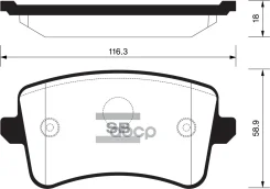 ������� ���������, ������ AUDI A4 (8K2, B8) 07 R (D1386) 4S; [178Sangsinbrakesp2146] SP2146 ����