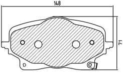 ������� ��������� �������� ��� ����������� Geely Atlas II (22-) ����� Trialli [PF3261] PF3261 ����