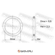 ������ �������������� ���������� ������ 8.8X2.3 01400-012 Febest 01400012 01400012 ����