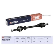 ������ � ����� ����� � ABS Citroen Jumper I 94- Fiat Ducato II 94- Peugeot Boxer I 94- M8121011 Marshall M8121011 M8121011 ����