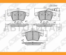 ������� ��������� (�������) Volkswagen Touareg 02-10 / Transporter 03- / LADA Kalina 04-13 SAT ST7L6698151B, �������� ST7L6698151B ����