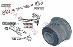 ����������� �������� ������ �������� �������� ��������. Akitaka 0101-115 / T006SR 48632-26010 48632-26090 0101115 ����