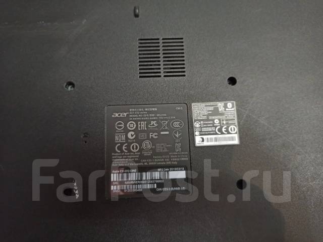 Acer Aspire ES1-512. 15.6", 2,2����, ��� 2048 ��, ���� 320���, WiFi: 1, Bluetooth: 1, ����������� �� 1��. ����