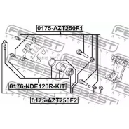 ������� ���� �������� �������� Toyota Corolla (E12) 0176-NDE120R-KIT Febest 0176NDE120RKIT 0176NDE120RKIT ����