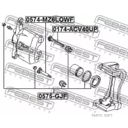 ����������� ������ �������� Mazda 6 GJ 2012- 0575-GJF Febest 0575GJF 0575GJF ����