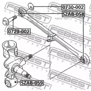 ���� � ������������ Suzuki Baleno/Esteem 1995-2001 0729-002 Febest 0729002 0729002 ����